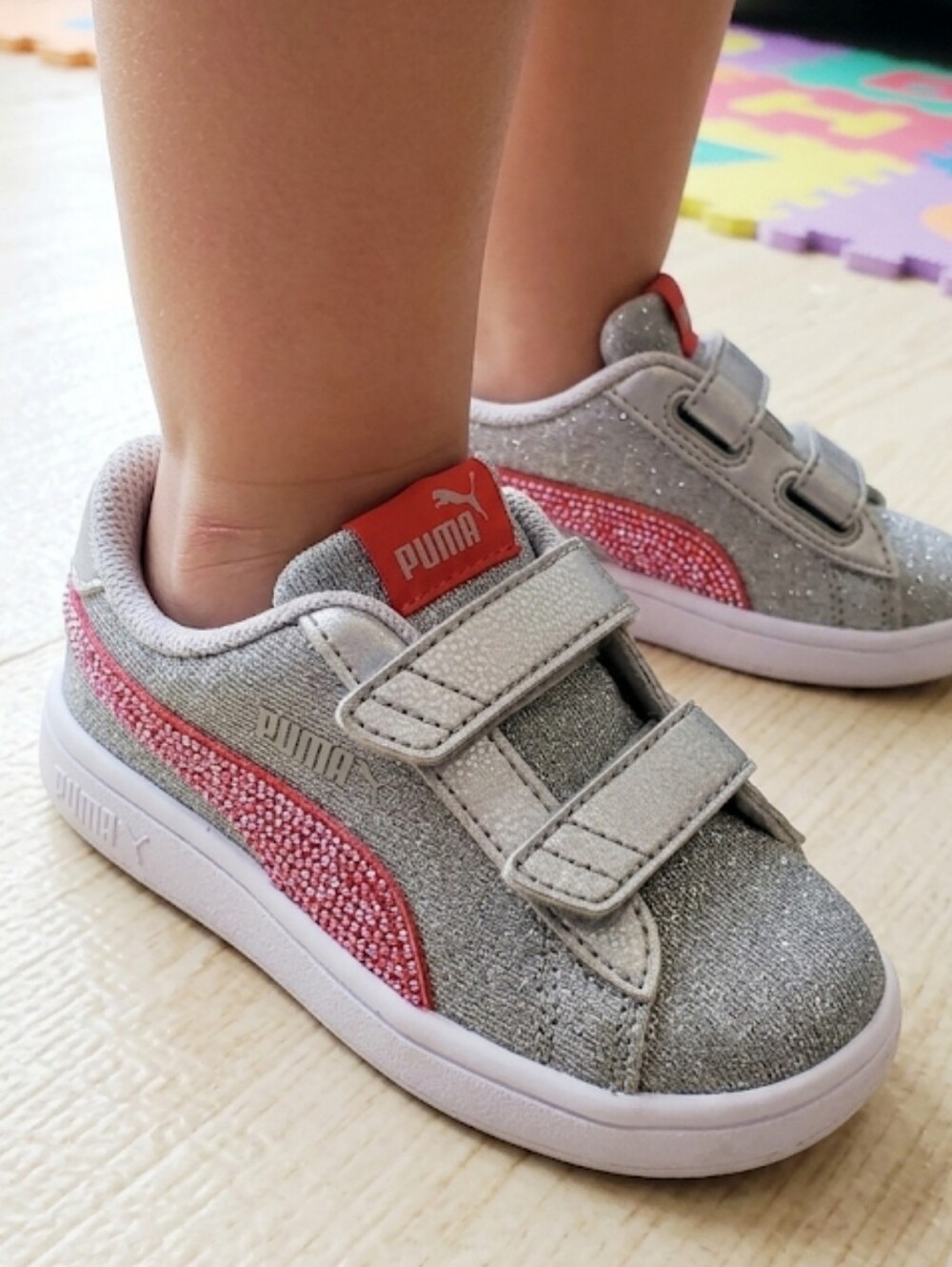 ​Puma Kids Smash v2 Glitz Glam V Sneakers Toddler Size 8C